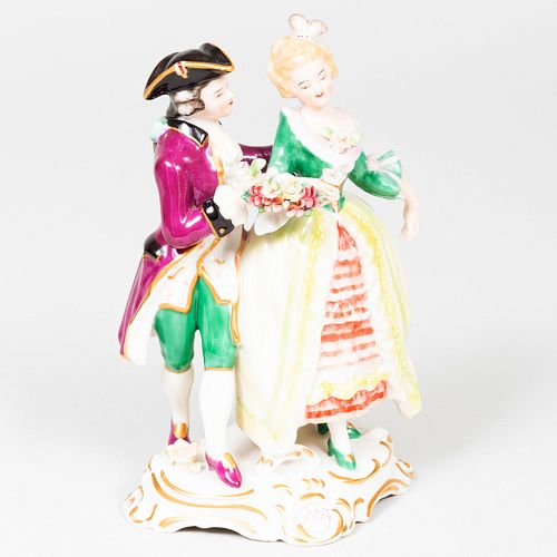 Nymphenburg  Porcelain Figural Group of a Dancing Couple