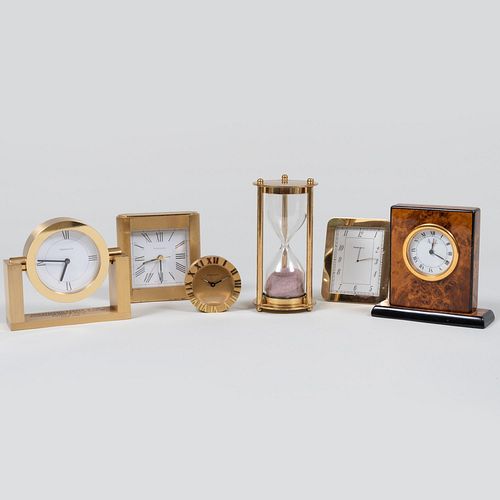 Group of Clocks and an Hourglass