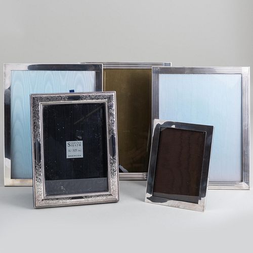 Group of Seven American Silver Picture Frames