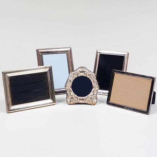 Group of Four Silver Picture Frames