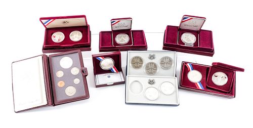 Lot of U.S. Olympic Commemorative Silver Dollars