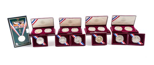 Lot of 1996 U.S. Atlanta Olympic Silver Dollars
