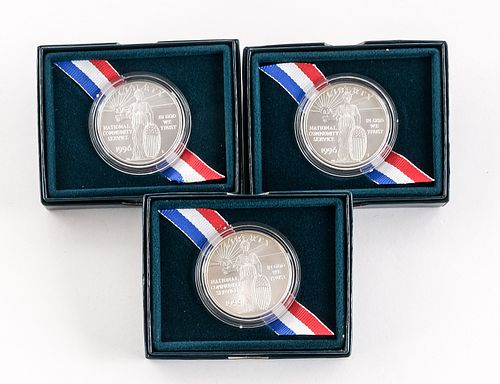 3 U.S. Mint National Community Service Dollars