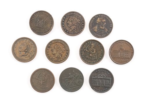 Collection of 10 Hard Times Tokens