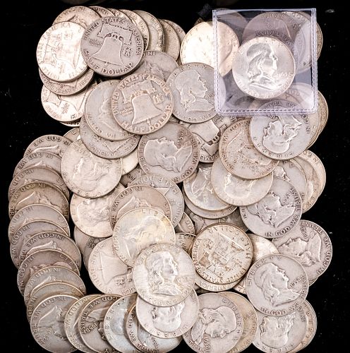 146 Franklin Silver Half Dollars