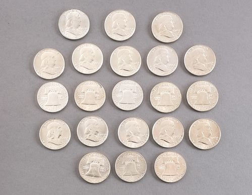 Uncirculated Roll of Franklin Halves