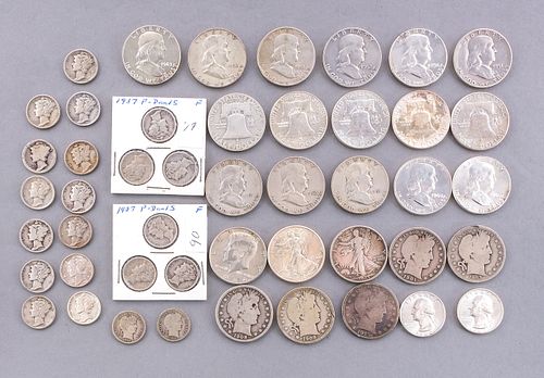 47 Coin Collection - U.S. 90% Silver
