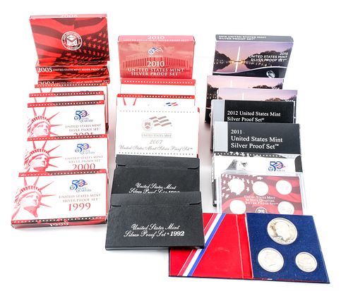 Collection of United States Silver Proof Sets
