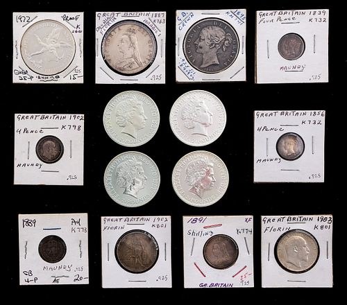 Collection of 14 British Silver Coins