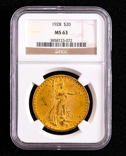 1928 St. Gaudens $20 Double Eagle Gold Coin
