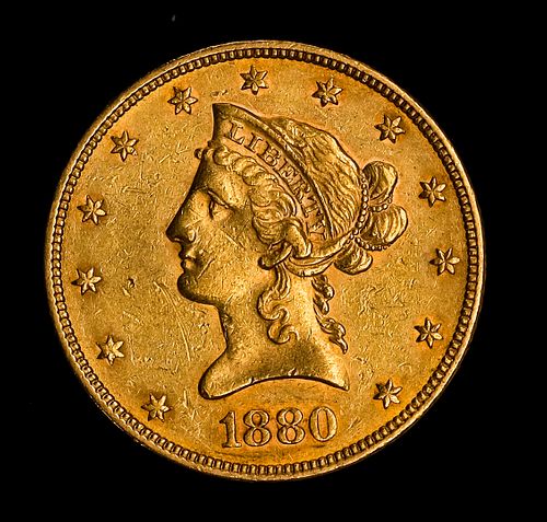 1880 U.S. $10 Eagle Gold Coin