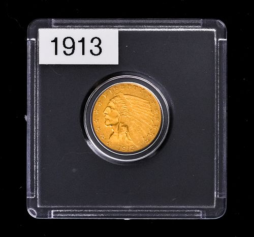 1913 $2.50 Quarter Eagle Gold Coin