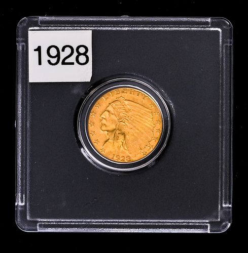 1928 $2.50 Quarter Eagle Gold Coin