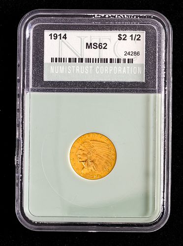 1914 $2.50 Quarter Eagle Gold Coin