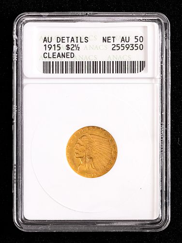 1915 $2.50 Quarter Eagle Gold Coin