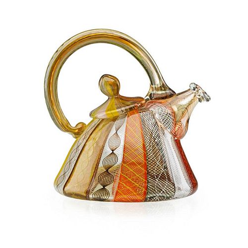 RICHARD MARQUIS Miniature glass teapot sculpture
