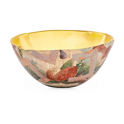 BENNETT BEAN Large gilt bowl