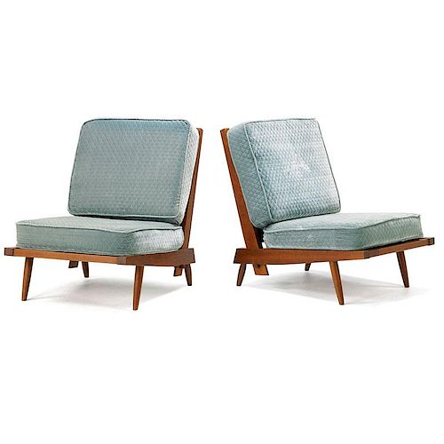 GEORGE NAKASHIMA Pair of lounge chairs