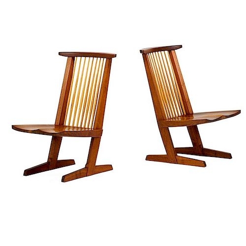 GEORGE NAKASHIMA Pair of Conoid chairs