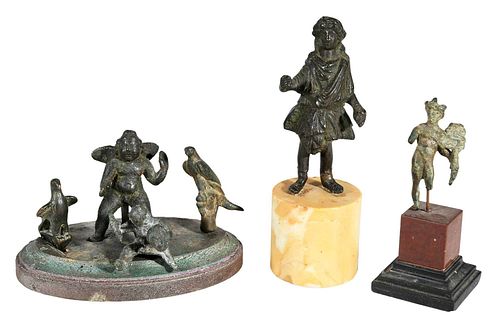 Six Small Greco Roman Figural Bronzes