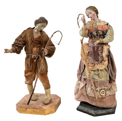 Two Neapolitan Creche Figures