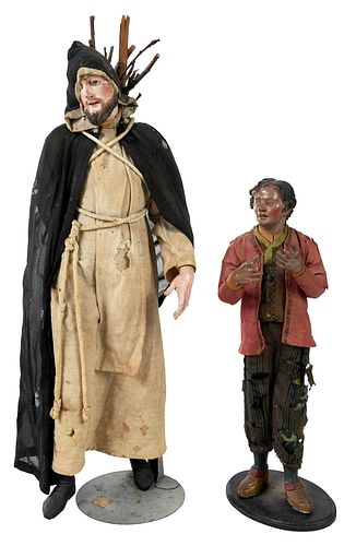 Two Neapolitan Male Creche Figures
