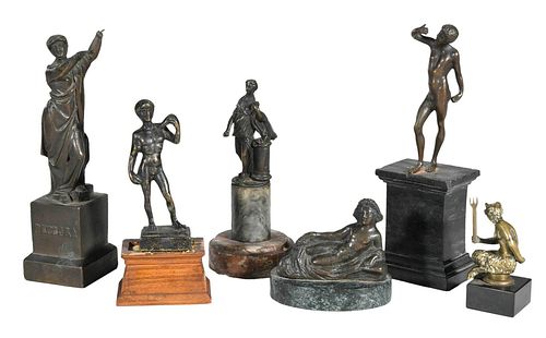Six Figural Grand Tour Bronzes
