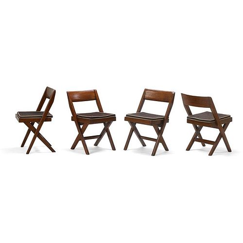 PIERRE JEANNERET Four side chairs