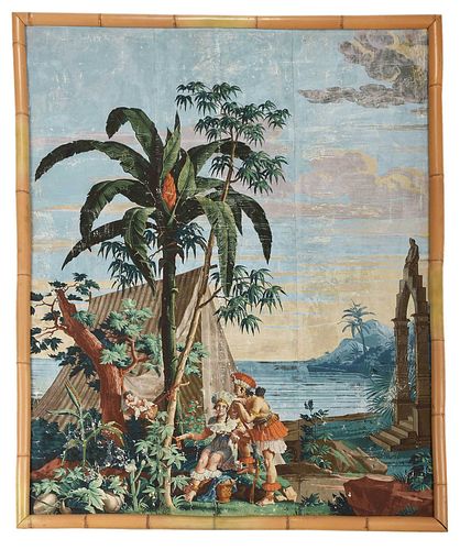 19th Century Dufour & Cie Framed Wallpaper Panels