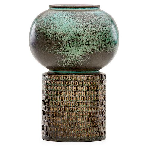 STIG LINDBERG; GUSTAVSBERG Stoneware vase