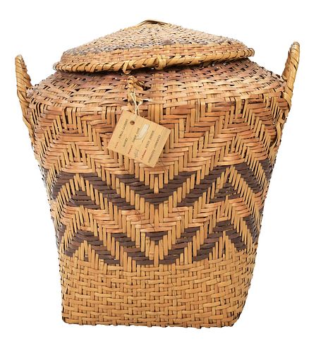 Rosie Denson Large Choctaw Rivercane Basket