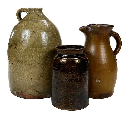 Three Pieces of Southern Stoneware
