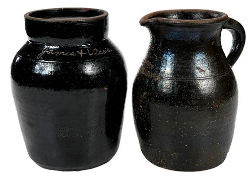 Two Pieces of Georgia Stoneware