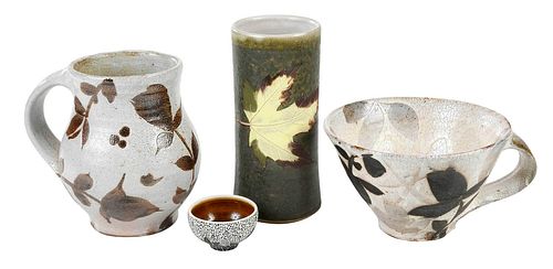 Four Contemporary Studio Pottery Objects