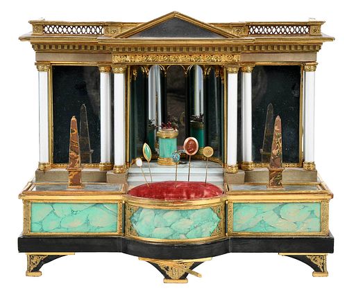 19th Century Classical Facade Sewing Box
