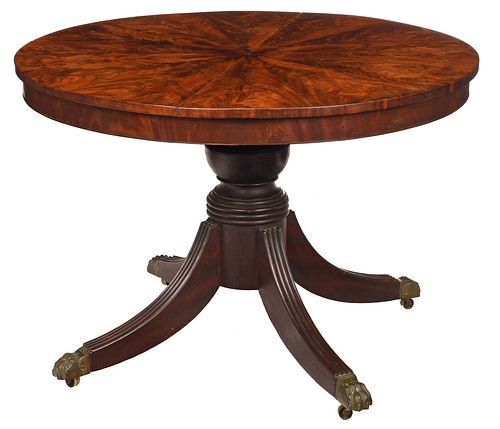 Classical Mahogany Tilt Top Pedestal Table