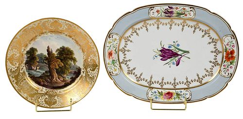 Two British Porcelain Dishes