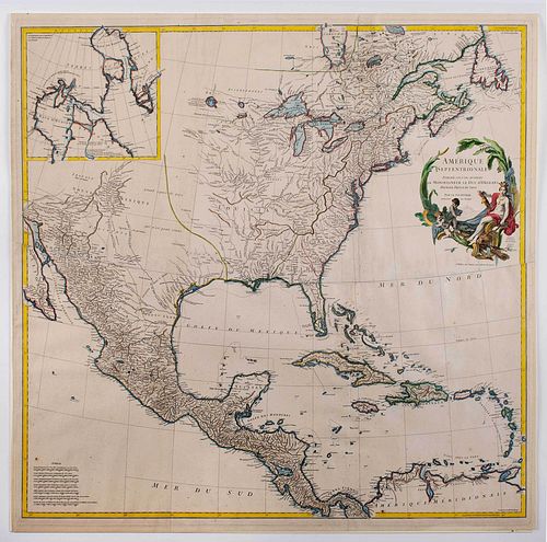 Jean-Baptiste d'Anville - Map of North America, 1746