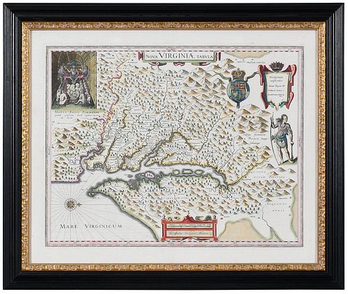 Willem Blaeu - Map of Virginia and Chesapeake Region