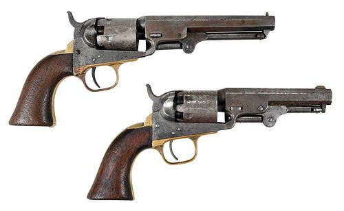 Two Colt Model 1849 Pocket Revolvers