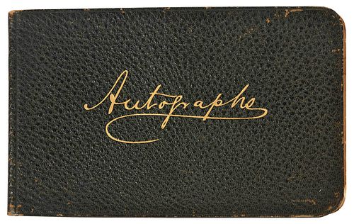 Autograph Book with Author, Poet, Musician Signatures