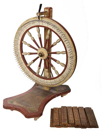 Early Folk Art Gaming Wheel