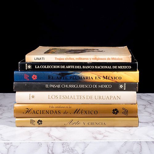 Libros sobre Arte e Historia Mexicano. La Colección de Arte del Banco Nacional de México / Los Esmaltes de Uruapan. Pzs: 7.
