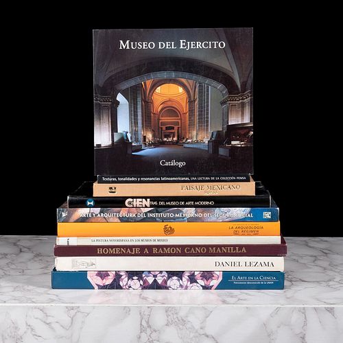 Libros sobre Arte Mexicano, Museos y Colecciones. El Arte en la Ciencia. Patrimonio desconocido de la UNAM. Piezas: 10.