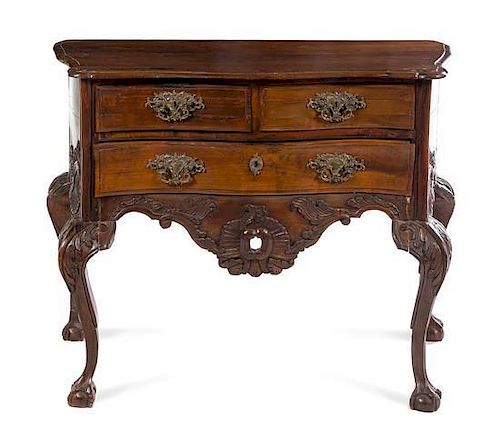 A Portuguese Rosewood Commode Height 33 1/4 x width 42 x depth 21 inches.