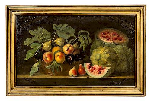 Artist Unknown, (19th Century), Still Life with Fruit