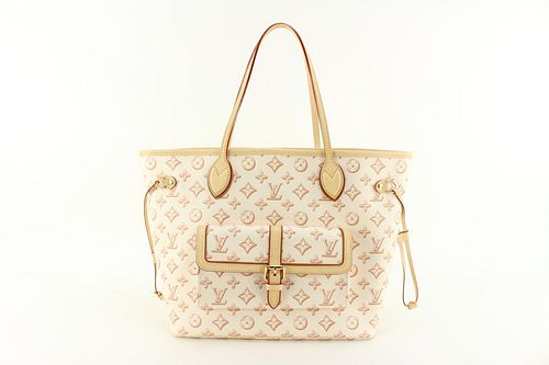 LOUIS VUITTON BEIGE X IVORY FALL FOR YOU NEVERFULL MM TOTE