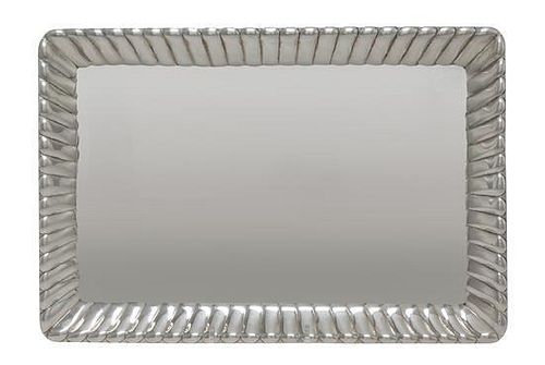 An American Silver Tray, Reed & Barton, Taunton, MA, 1941, of rectangular form, having a lobed border.