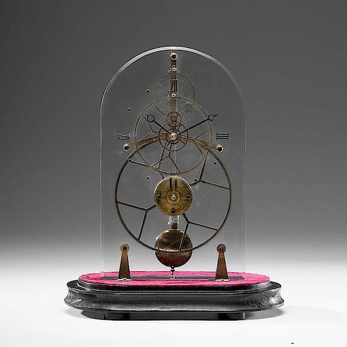 Skeleton Clock with Perspex Front Plate
