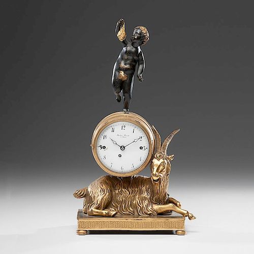 Austrian Figural Mantel Clock